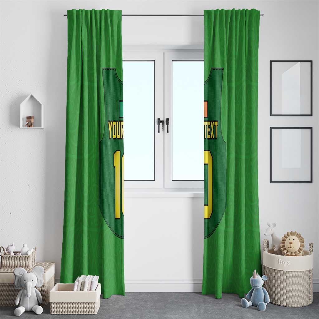 Custom Irish Rugby Window Curtain St Patrick's Day Style - Gilet Costume - Wonder Print Shop
