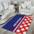 Croatia Hrvatska Checkerboard Half Style Area Rug