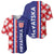 Croatia Hrvatska Checkerboard Half Style Baseball Jersey