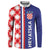 Croatia Hrvatska Checkerboard Half Style Button Sweatshirt