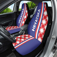 Croatia Hrvatska Checkerboard Half Style Car Seat Cover