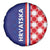 Croatia Hrvatska Checkerboard Half Style Spare Tire Cover - Wonder Print Shop