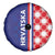 Croatia Hrvatska Checkerboard Half Style Spare Tire Cover - Wonder Print Shop