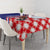 Croatia Hrvatska Checkerboard Half Style Tablecloth - Wonder Print Shop