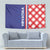 Croatia Hrvatska Checkerboard Half Style Tapestry - Wonder Print Shop