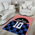 Custom Croatia Kockasti Football Jersey Area Rug