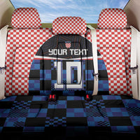 Custom Croatia Kockasti Football Jersey Back Car Seat Cover
