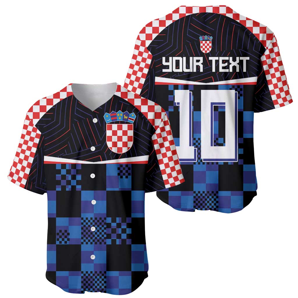 Custom Croatia Kockasti Football Jersey Baseball Jersey