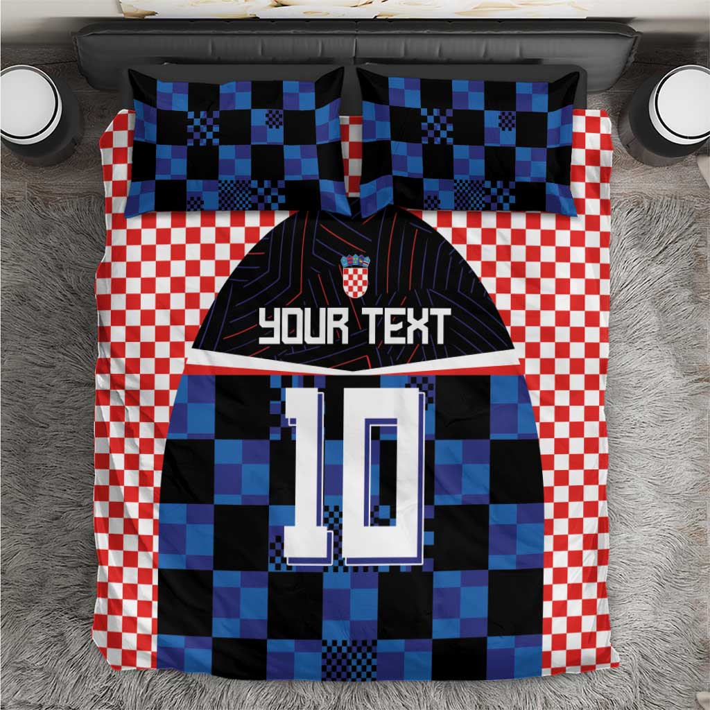 Custom Croatia Kockasti Football Jersey Bedding Set