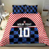 Custom Croatia Kockasti Football Jersey Bedding Set