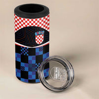 Custom Croatia Kockasti Football Jersey 4 in 1 Can Cooler Tumbler LT03