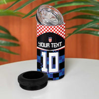 Custom Croatia Kockasti Football Jersey 4 in 1 Can Cooler Tumbler LT03