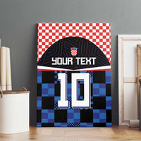 Custom Croatia Kockasti Football Jersey Canvas Wall Art