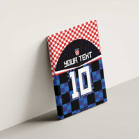 Custom Croatia Kockasti Football Jersey Canvas Wall Art