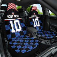 Custom Croatia Kockasti Football Jersey Car Seat Cover