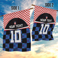 Custom Croatia Kockasti Football Jersey Garden Flag