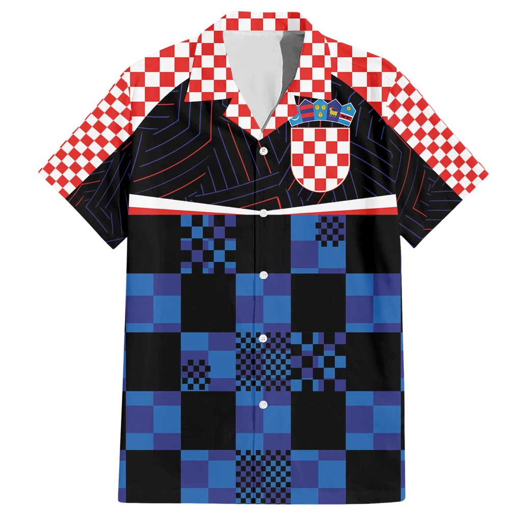 Custom Croatia Kockasti Football Jersey Hawaiian Shirt