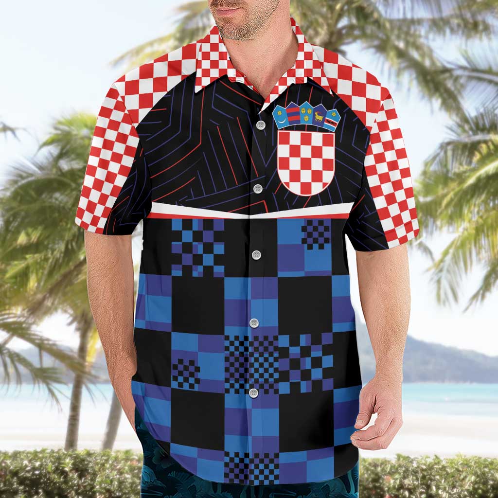 Custom Croatia Kockasti Football Jersey Hawaiian Shirt