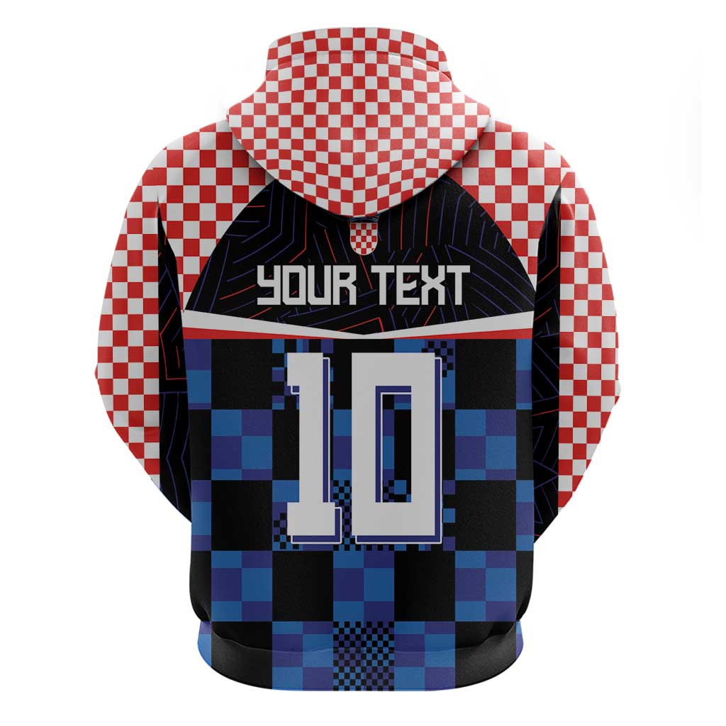 Custom Croatia Kockasti Football Jersey Hoodie