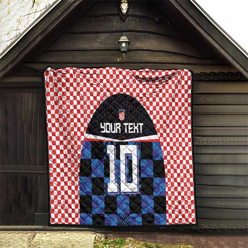 Custom Croatia Kockasti Football Jersey Quilt - Wonder Print Shop