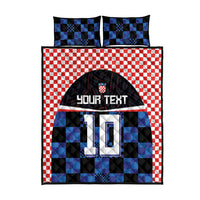 Custom Croatia Kockasti Football Jersey Quilt Bed Set - Wonder Print Shop