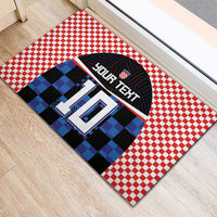 Custom Croatia Kockasti Football Jersey Rubber Doormat - Wonder Print Shop