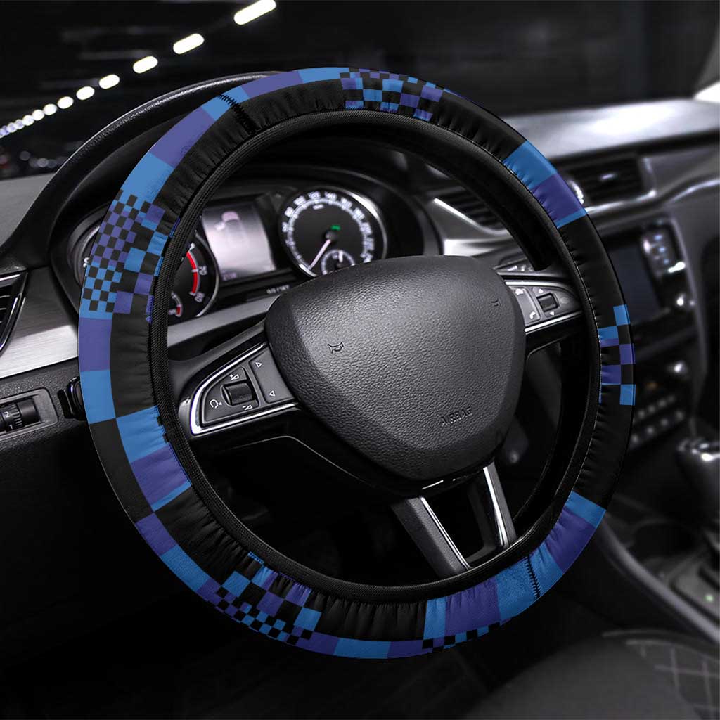 Croatia Kockasti Football Jersey Steering Wheel Cover - Wonder Print Shop