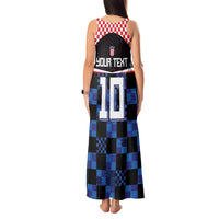 Custom Croatia Kockasti Football Jersey Tank Maxi Dress - Wonder Print Shop