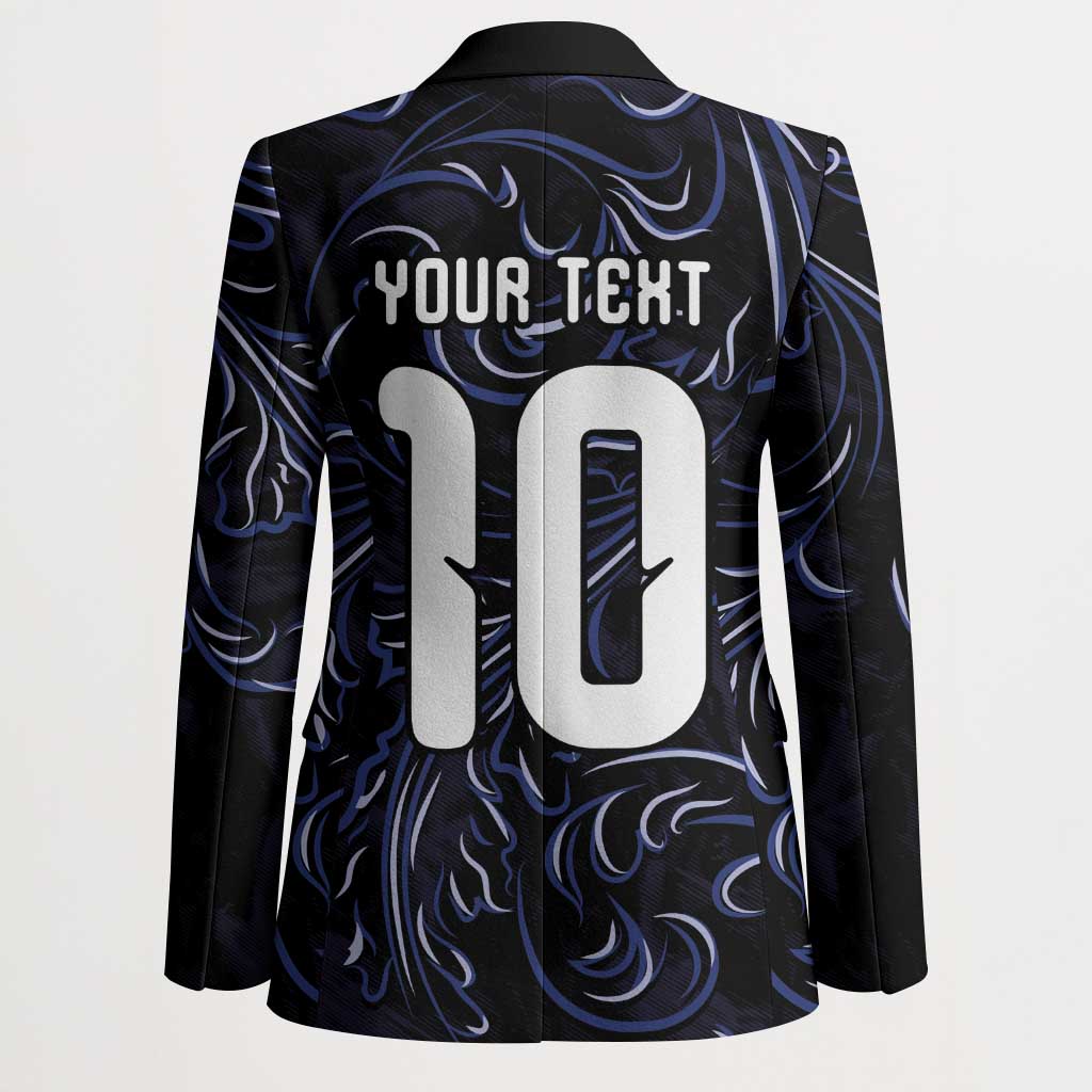 Custom Argentina Football Blazer Artistic Pattern-Paintings Inspired Black Color - Wonder Print Shop