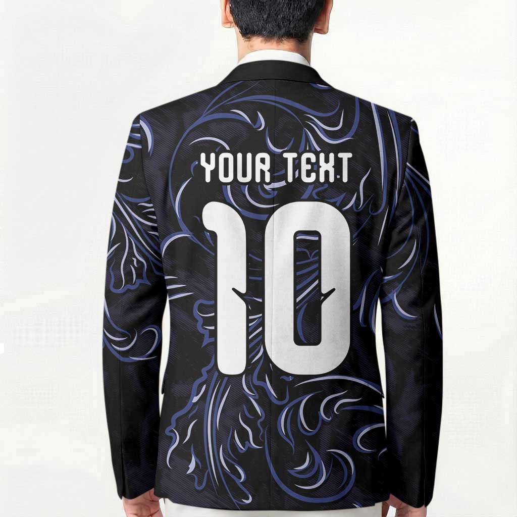 Custom Argentina Football Blazer Artistic Pattern-Paintings Inspired Black Color - Wonder Print Shop