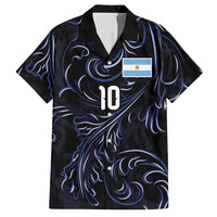 Custom Argentina Football Hawaiian Shirt Artistic Pattern-Paintings Inspired Black Color - Wonder Print Shop