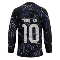 Custom Argentina Football Hockey Jersey Artistic Pattern-Paintings Inspired Black Color - Wonder Print Shop