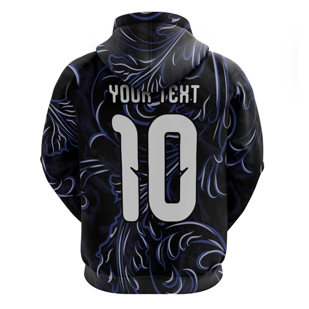 Custom Argentina Football Hoodie Artistic Pattern-Paintings Inspired Black Color - Wonder Print Shop