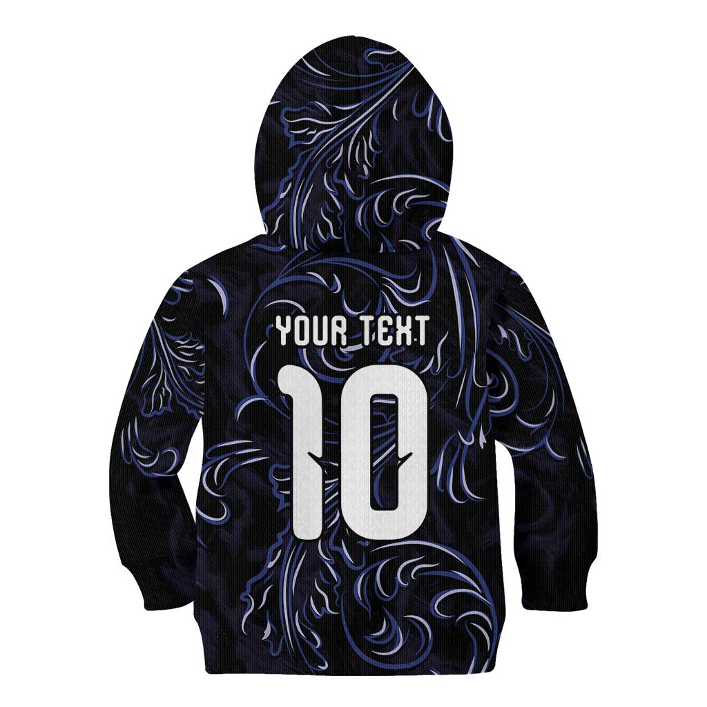Custom Argentina Football Kid Hoodie Artistic Pattern-Paintings Inspired Black Color - Wonder Print Shop