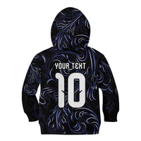 Custom Argentina Football Kid Hoodie Artistic Pattern-Paintings Inspired Black Color - Wonder Print Shop