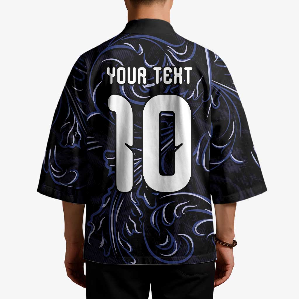 Custom Argentina Football Kimono Artistic Pattern-Paintings Inspired Black Color - Wonder Print Shop