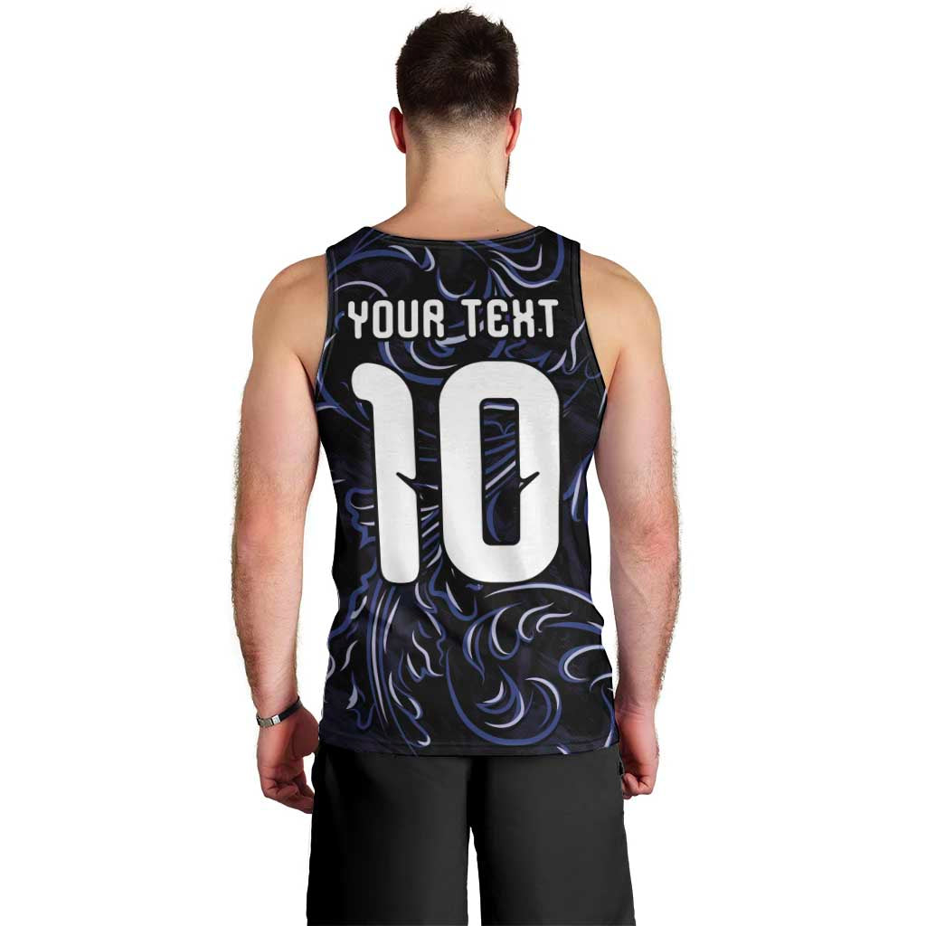 Custom Argentina Football Men Tank Top Artistic Pattern-Paintings Inspired Black Color - Wonder Print Shop
