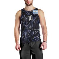 Custom Argentina Football Men Tank Top Artistic Pattern-Paintings Inspired Black Color - Wonder Print Shop