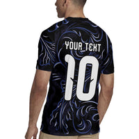 Custom Argentina Football Rugby Jersey Artistic Pattern-Paintings Inspired Black Color - Wonder Print Shop