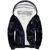 Custom Argentina Football Sherpa Hoodie Artistic Pattern-Paintings Inspired Black Color - Wonder Print Shop