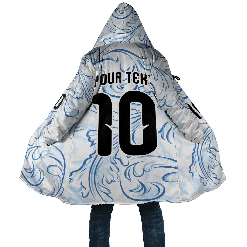 Custom Argentina Football Cloak Artistic Pattern-Paintings Inspired White Color - Wonder Print Shop