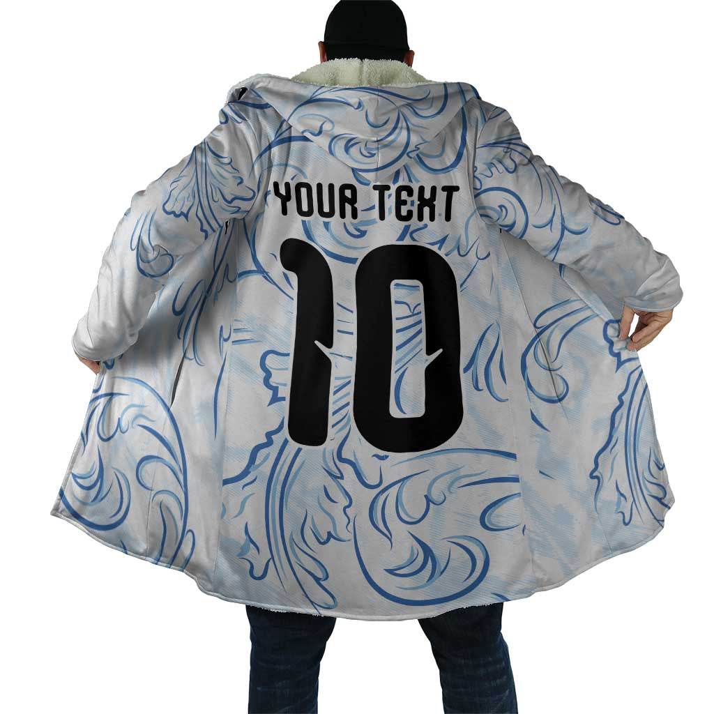 Custom Argentina Football Cloak Artistic Pattern-Paintings Inspired White Color - Wonder Print Shop