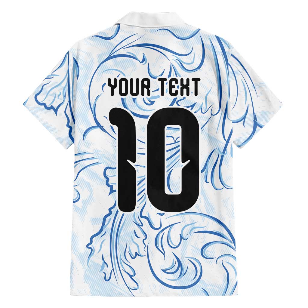 Custom Argentina Football Hawaiian Shirt Artistic Pattern-Paintings Inspired White Color - Wonder Print Shop