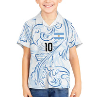Custom Argentina Football Hawaiian Shirt Artistic Pattern-Paintings Inspired White Color - Wonder Print Shop