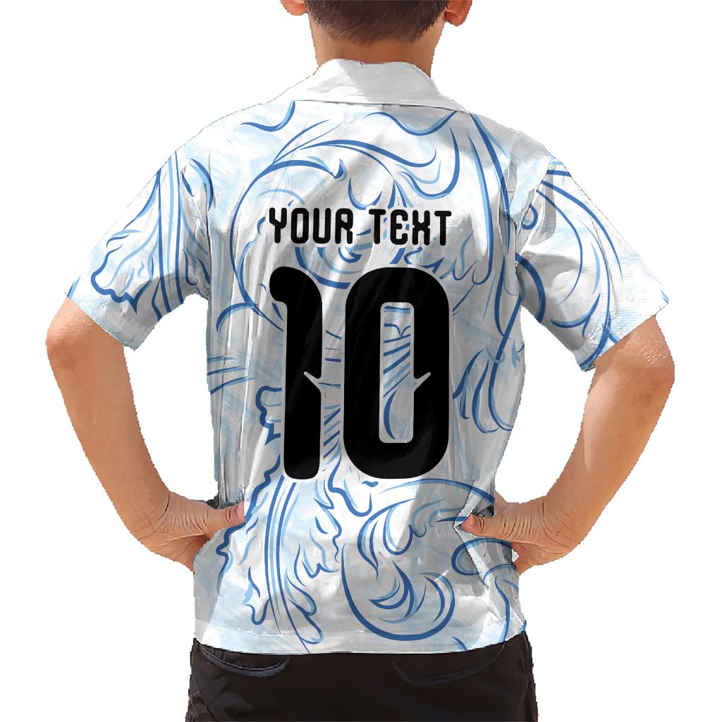 Custom Argentina Football Hawaiian Shirt Artistic Pattern-Paintings Inspired White Color - Wonder Print Shop