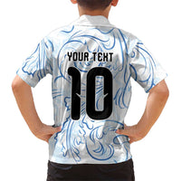 Custom Argentina Football Kid Hawaiian Shirt Artistic Pattern-Paintings Inspired White Color - Wonder Print Shop