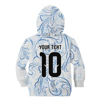 Custom Argentina Football Kid Hoodie Artistic Pattern-Paintings Inspired White Color - Wonder Print Shop