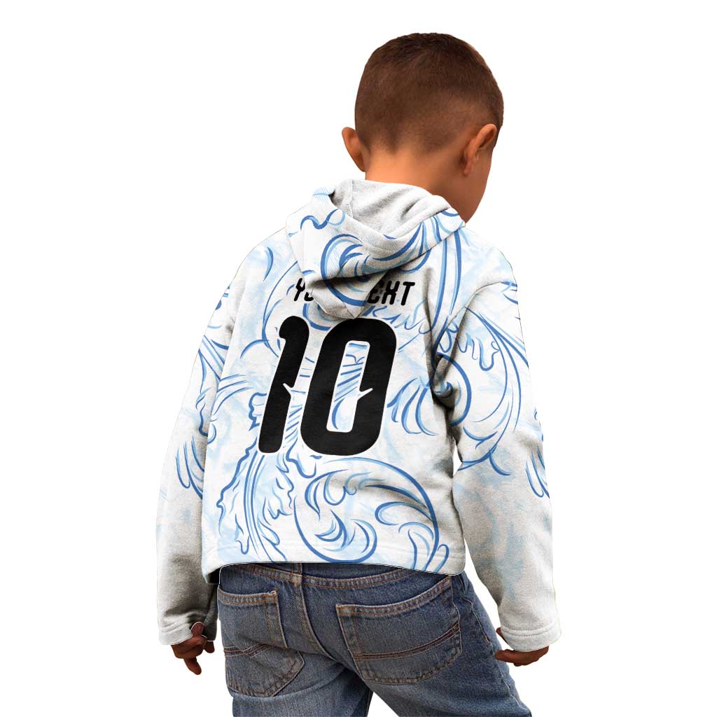 Custom Argentina Football Kid Hoodie Artistic Pattern-Paintings Inspired White Color - Wonder Print Shop