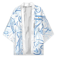 Custom Argentina Football Kimono Artistic Pattern-Paintings Inspired White Color - Wonder Print Shop