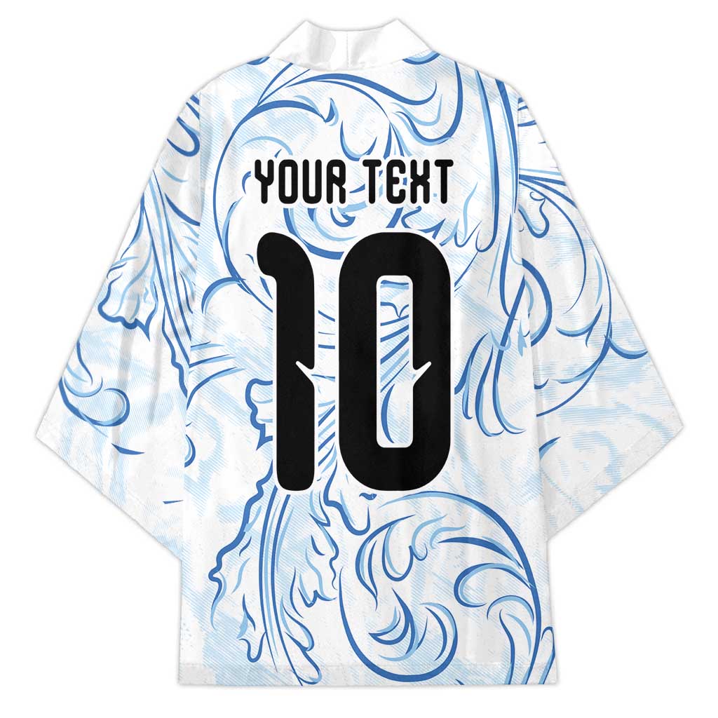 Custom Argentina Football Kimono Artistic Pattern-Paintings Inspired White Color - Wonder Print Shop
